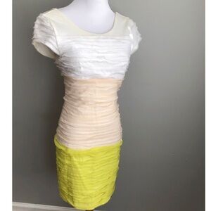 BeBe body-con layered raw hem 👗
